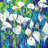Galerie Art Co Morning Blues Wrapped Canvas Painting Print