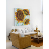 Galerie Art Co Sunflower Love I Wrapped Canvas Painting Print