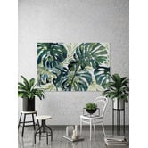 Galerie Art Co Green Leaf III Canvas Wall Art