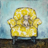 Galerie Art Co Dog Allowed In Art Print on Canvas