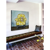 Galerie Art Co Dog Allowed In Art Print on Canvas