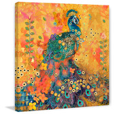 Galerie Art Co Afrikarma Peacock Art Print on Canvas