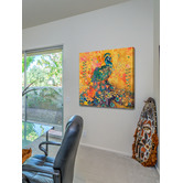 Galerie Art Co Afrikarma Peacock Art Print on Canvas