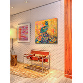Galerie Art Co Afrikarma Peacock Art Print on Canvas