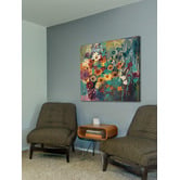 Galerie Art Co Floral Frenzy Green II Art Print on Canvas
