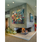 Galerie Art Co Floral Frenzy Green II Art Print on Canvas