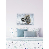 Galerie Art Co Dog &amp; Soccer Ball Stretched Canvas Wall Art