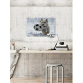 Galerie Art Co Dog &amp; Soccer Ball Stretched Canvas Wall Art
