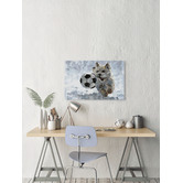 Galerie Art Co Dog &amp; Soccer Ball Stretched Canvas Wall Art