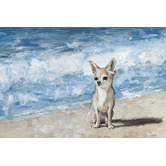 Galerie Art Co Sad Chihuahua Stretched Canvas Wall Art