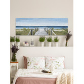 Galerie Art Co Beach Walkway Stretched Canvas Wall Art