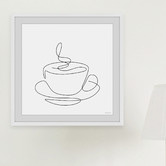 Galerie Art Co It&#039;s Coffee Time Framed Printed Wall Art
