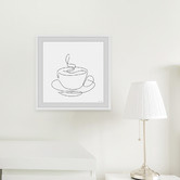 Galerie Art Co It&#039;s Coffee Time Framed Printed Wall Art