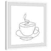 Galerie Art Co It&#039;s Coffee Time Framed Printed Wall Art