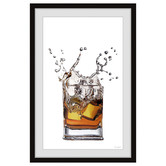Galerie Art Co Whiskey &amp; Ice Framed Printed Wall Art