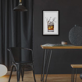 Galerie Art Co Whiskey &amp; Ice Framed Printed Wall Art