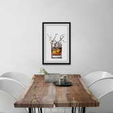 Galerie Art Co Whiskey &amp; Ice Framed Printed Wall Art