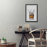 Galerie Art Co Whiskey &amp; Ice Framed Printed Wall Art