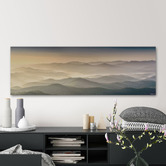 Galerie Art Co Foggy Peaks Stretched Canvas Wall Art