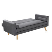 Cora Home Living Charcoal Homer 3 Seater Sofa Bed