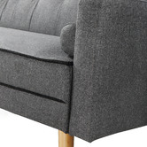 Cora Home Living Charcoal Homer 3 Seater Sofa Bed