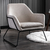 Cora Home Living Beige Conley Upholstered Armchair