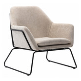 Cora Home Living Beige Conley Upholstered Armchair