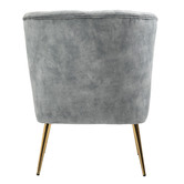 Cora Home Living Amandeep Velvet Accent Chair