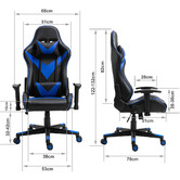 Cora Home Living Spencer Faux Leather Gaming Chair