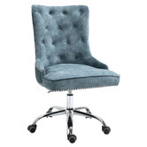 CoraHomeLiving Beverly Button Tufted Velvet Office Chair | Temple & Webster