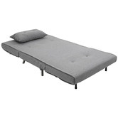 CoraHomeLiving Grey Victoria 2 Seater Sofa Bed | Temple & Webster