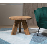 Cora Home Living Kalchas 3 Legged Recycled Elm Wood Coffee Table