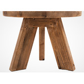 Cora Home Living Kalchas 3 Legged Recycled Elm Wood Coffee Table