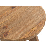 Cora Home Living Kalchas 3 Legged Recycled Elm Wood Coffee Table