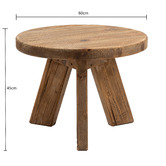 Cora Home Living Kalchas 3 Legged Recycled Elm Wood Coffee Table