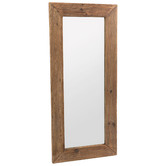 Cora Home Living Natural Recycled Elm Wood Wall Mirror