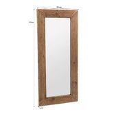 Cora Home Living Natural Recycled Elm Wood Wall Mirror