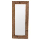 Cora Home Living Natural Recycled Elm Wood Wall Mirror