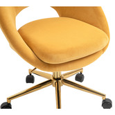 Oggetti Kierra Velvet Office Chair | Temple & Webster
