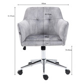 Cora Home Living Gifford Velvet Office Chair