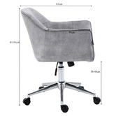Cora Home Living Gifford Velvet Office Chair