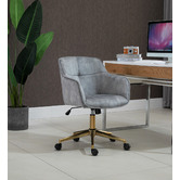 Cora Home Living Cresset Velvet Office Chair