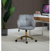 Cora Home Living Cresset Velvet Office Chair