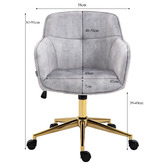 Cora Home Living Cresset Velvet Office Chair
