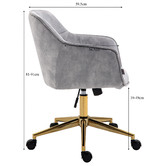 Cora Home Living Cresset Velvet Office Chair
