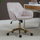 CoraHomeLiving Aldred Velvet Office Chair | Temple & Webster