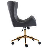 Cora Home Living Aina Velvet Office Chair