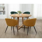 Cora Home Living Brewster Pine Wood Dining Table