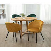 Cora Home Living Brewster Pine Wood Dining Table
