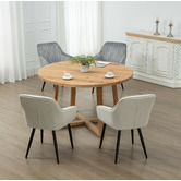Cora Home Living Brewster Pine Wood Dining Table
